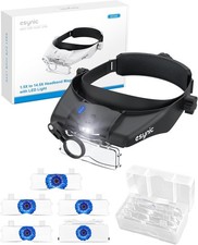 Kopfbandlupe LED 5 Linsen USB