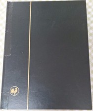 Briefmarkenalbum Einsteckbuch 60 schwarze Seiten schwarzer Einband Goldhahn