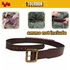 TOURBON Leder-Gewehr-44/45 Mag-Patronengürtel, Munitions Holster Tragegurt Jagd