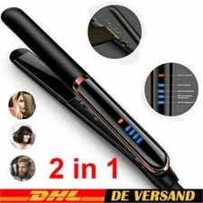2in1 Profi Haarglätter Lockenstab Straightener Keramik Haarglätteisen Lockenwick