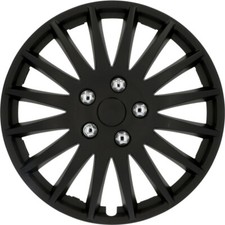 CARTREND Radzierblende Suzuka 16" matt schwarz - 4 Stück - Pkw Auto Radkappen