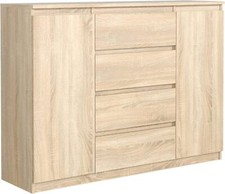 Kommode eiche sonoma matt mit - eiche-sonoma,