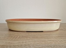 Bonsaischale oval glasiert