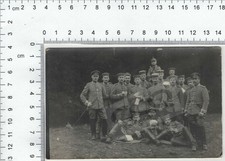 Ansichtskarte Postkarte 1. Weltkrieg Soldaten Gruppenfoto Pickelhaube Hund