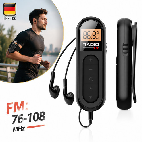 Tragbares pocket radio - tragbares, fm-radio
