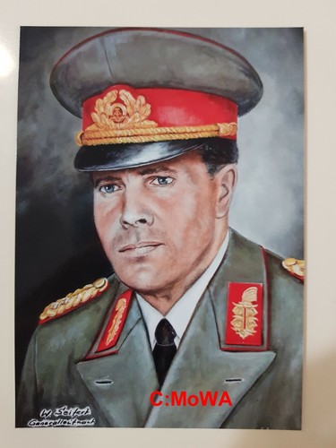 Postkarte generalleutnant - postkarte, (generalleutnant