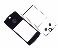Motorola V8 V9 Außenglas Aussenglas LCD Display Front Glas ink 3M Kleber Schwarz