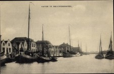 Ak Brouwershaven Zeeland, Hafen - 4092717