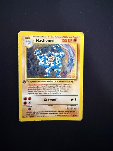 Machomei pokémon karte 1st - pokémon,