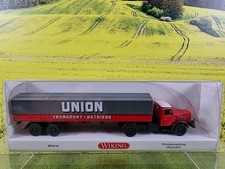 1:87 Wiking 0514 06 Henschel Pritschensattelzug Union Transport OVP / S15