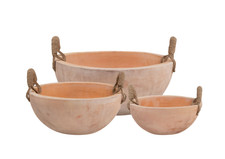 Gartenschale Terrakotta -  D