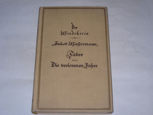 Wassermann jakob faber - wassermann,, oder