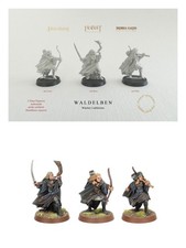 ZINN - 3 Wächter der Waldelben - GW - Elben - unbemalt - nicht entfärbt