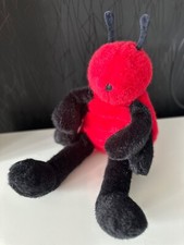Manhattan Toy Lola Marienkäfer rot schwarz Käfer Plüsch Stofftier Käfer 1999