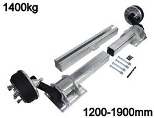 Flexible Achse 1400kg Auflage verstellbar 1200-1900mm 5 x 112 gebremst variabel