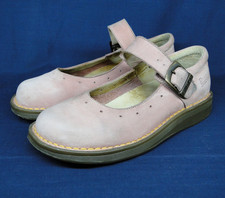 Dr. Martens Mary Jane rosa Wildleder Leder Schnalle Schuhe Damen Teens Größe UK 4 EU37