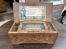 Walzenspieluhr Walzenspielwerk Walzenspieldose J.H Heller Bern m. Auszeichnungen
