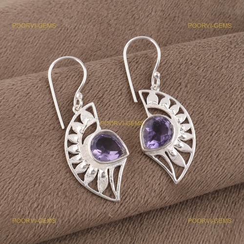 Iolite ohrringe sterling - iolite,