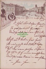 164048 AK Gruss aus Berlin Vorläufer 1885 Wachsoldat des Garde Regts.