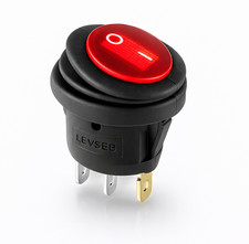 LED Wippschalter 12V IP65 rund