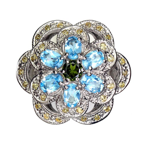 925 sterlingsilber ring rund - 925,