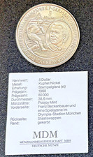 Gedenkmünze, 5 Dollar 1988 Niue, Franz Beckenbauer