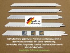 5 Säbelsägeblätter für Metall ab 2,5 mm und Holz mit Metallrückständen