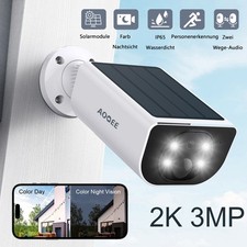 AOQEE 3MP Solar KAMERA FUNK WLAN WIFI IP Camera Outdoor AUßEN ÜBERWACHUNGSKAMERA