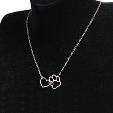 Halskette Pfote Herz Hund