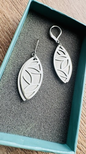 Luna creolen ohrringe silber - creolen,