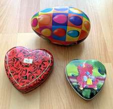 4 Set verschiedener Blechaufbewahrungsdosen