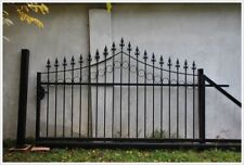 Schiebetor mit Antrieb Zubehör und Pfosten Stahl