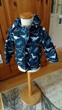 gefütterte Thermo Regenjacke mit Futter blau Gr 98/104 Junge Tchibo TCM Dino