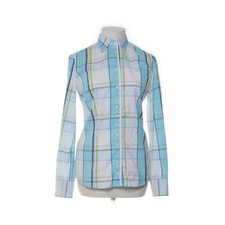 Fior Da Liso, Hemd, Größe: 36, Weiß/Blau/Grün, Baumwolle, Karo, Damen -0kn