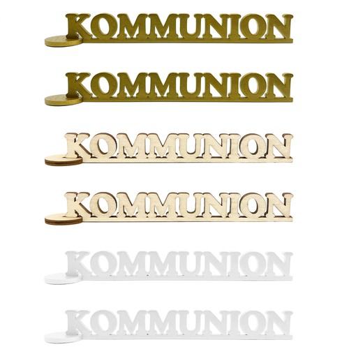 Schriftzug kommunion aus - 2x,