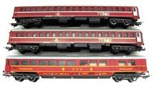 HO - LIMA - 2 Eilzug TENe + 1 DSG Speisewagen - rot  -  32
