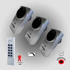 Funk-Dimmer-Set Zwischenstecker 4 teilig Schaltleistung 200 Watt Funkdimmer 220V