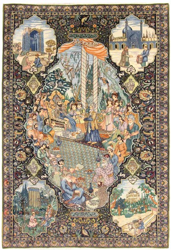 Tabriz alt teppich - teppich, 255x185