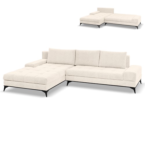 Ecksofa creme - creme,
