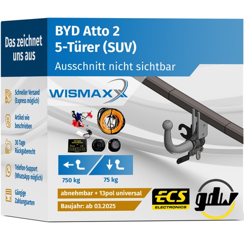 Anhängerkupplung für byd - anhÄngerkupplung,