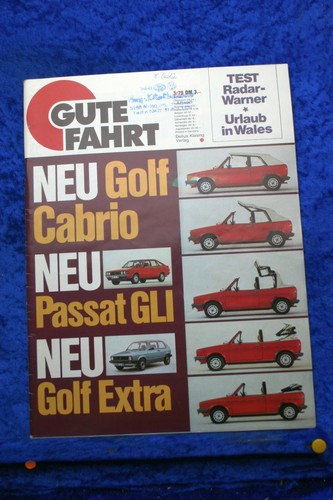 Gute fahrt golf cabrio - gute, 3/79