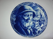 Teller, Wandteller, Sammelteller Delft, Boch frères, La Louvière, Fischer, 25 cm