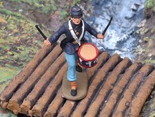 Elastolin 4 cm Umbau, Sammlerbemalung Blaurock, Musiker Fusser, Nr. 73