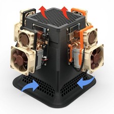 Bitaxe Quad Tower CT4 Gehäuse
