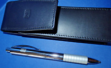 Tintenroller Faber Castell Metall DB-Werbung im Lederetui schwarze Mine