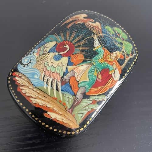 Vintage russische palekh - vintage,