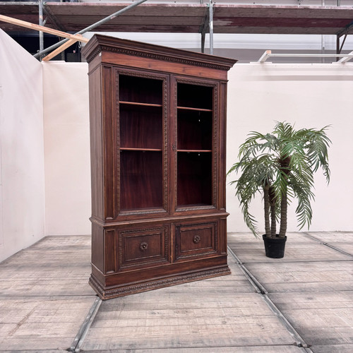 Vintage bücherschrank holz - bücherschrank,