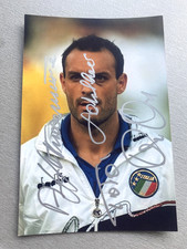 SALVATORE SCHILLACI (†2024) Goldener Ball WM 1990 signed Foto 10x15 Autogramm