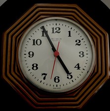 DDR Küchenuhr Weimar Quartz Wanduhr Retro Funktionstüchtig Batteriebetrieben