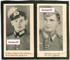 Sterbebild Wehrmacht gefallen in Polen 15.9.1939 IR. 135 2 Brüder aus Waldzell